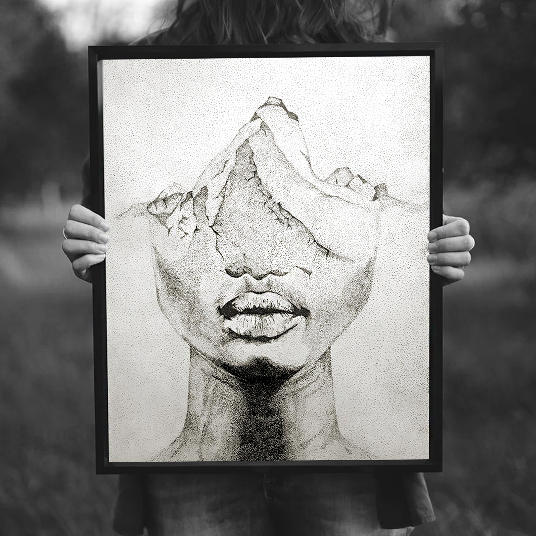 Девушка и горы