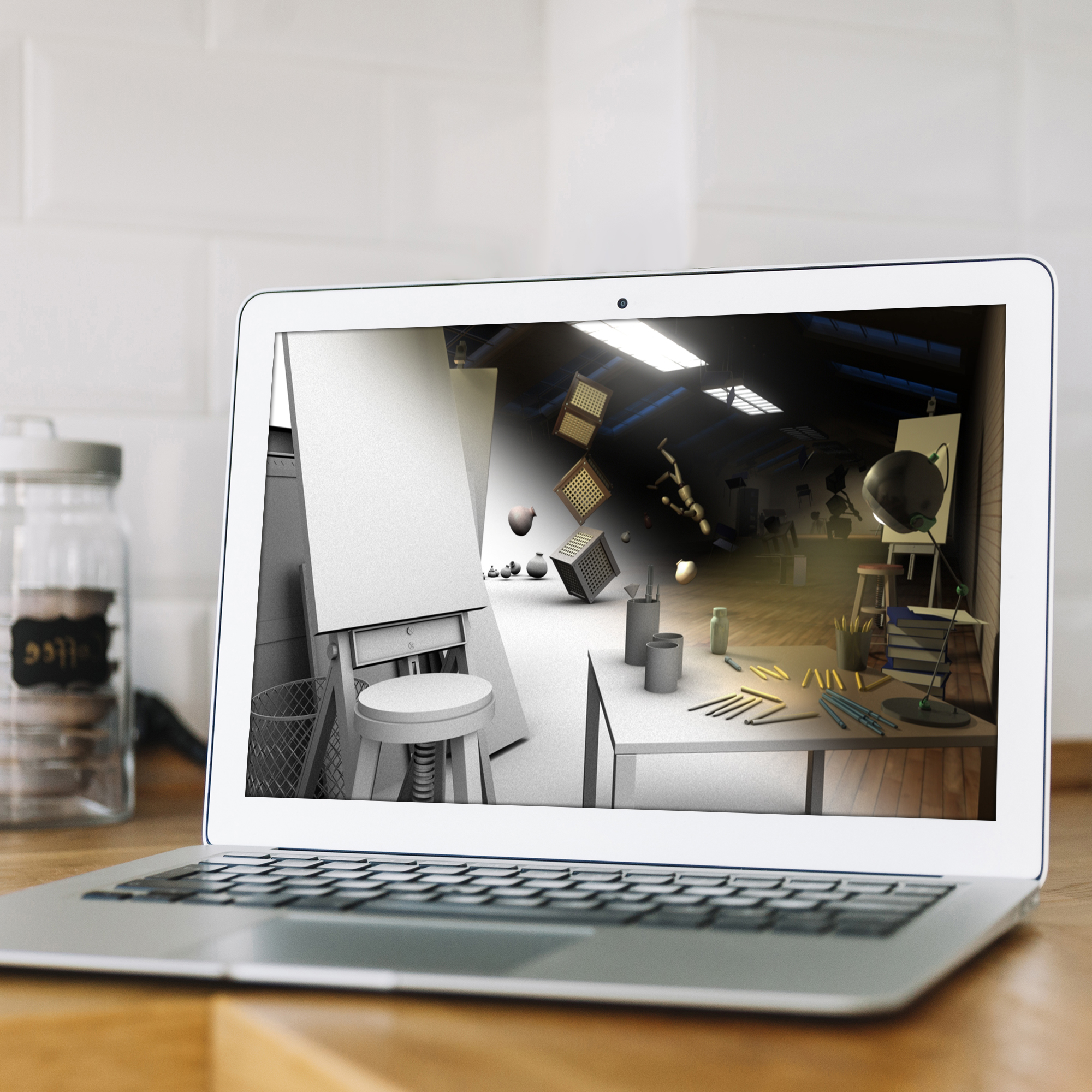 3D lightning and modeling